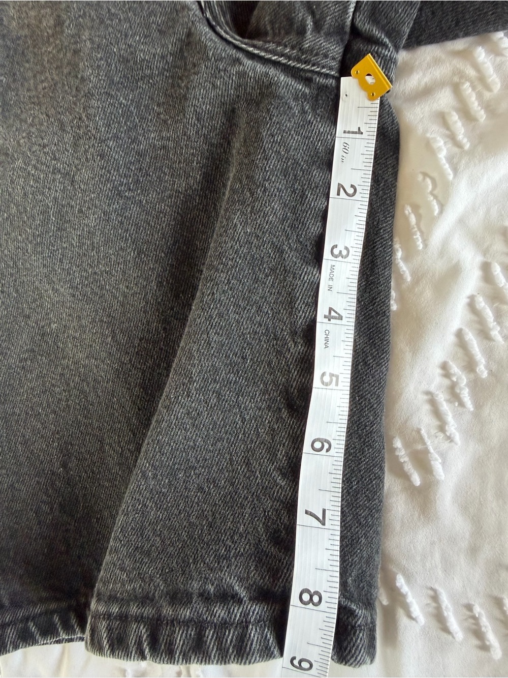 Vtg Wrangler Black Denim Shorts Mens 31 (Tag 34) Early 2000s High Rise Y2K Jorts - Picture 7 of 8